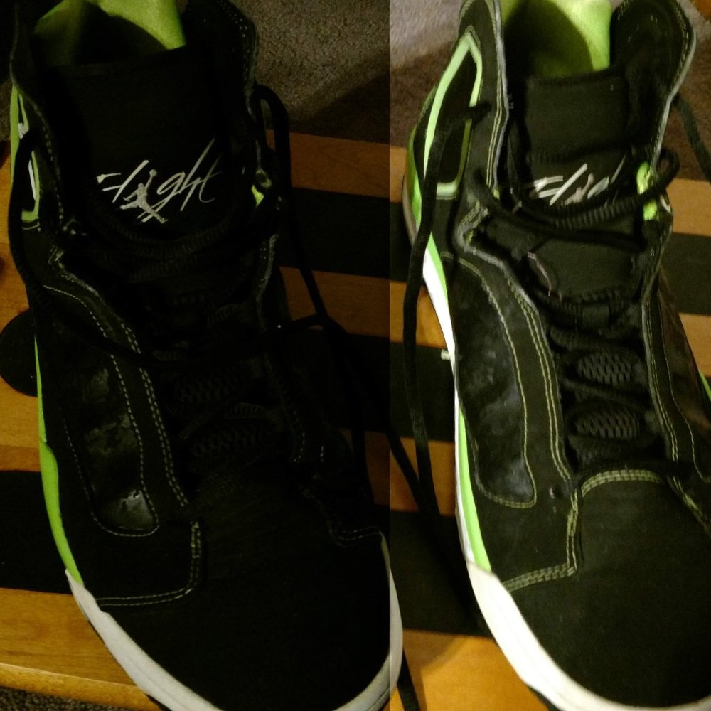 Air Jordan Flight Green & Black Mens High Top 12